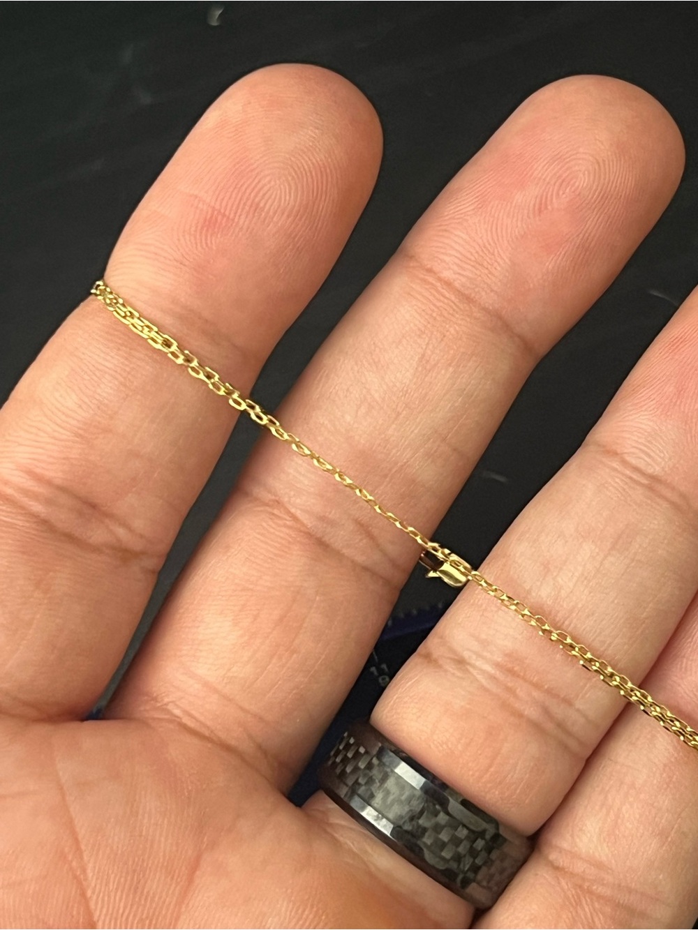 10K Solid Gold Singapore Chain Bracelet | 7 Inch 1.59mm